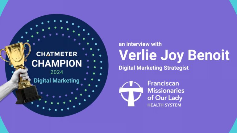 2024 Chatmeter Champion - Verlie Joy Benoit, Franciscan Missionaries of our Lady Health System